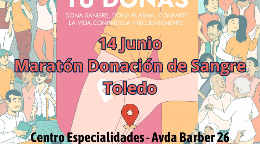 Este miércoles, maratón de donación de sangre en el Centro de Especialidades de Toledo